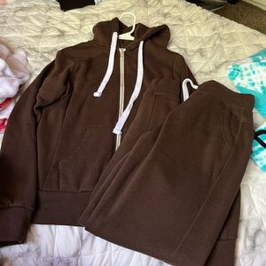 Brown sweatsuit